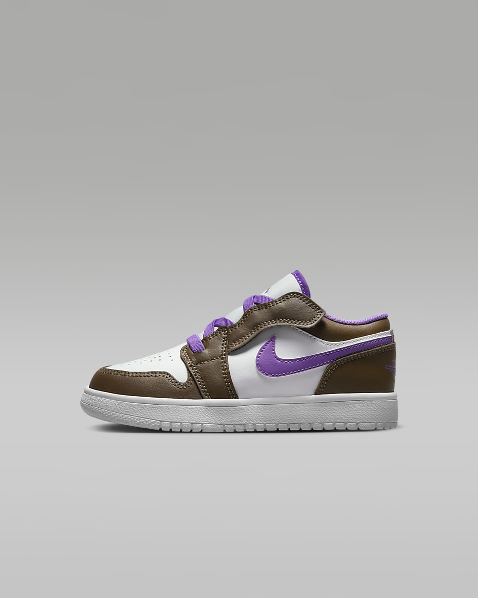 Jordan 1 Low Alt Younger Kids' Shoe - Palomino/White/Wild Berry