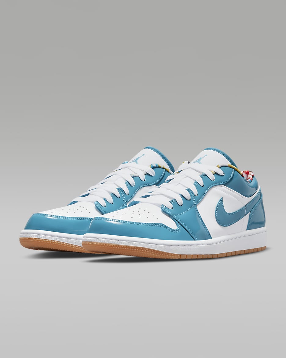 Air Jordan 1 Low SE Shoes - Cyber Teal/White/Armoury Navy/Cyber Teal