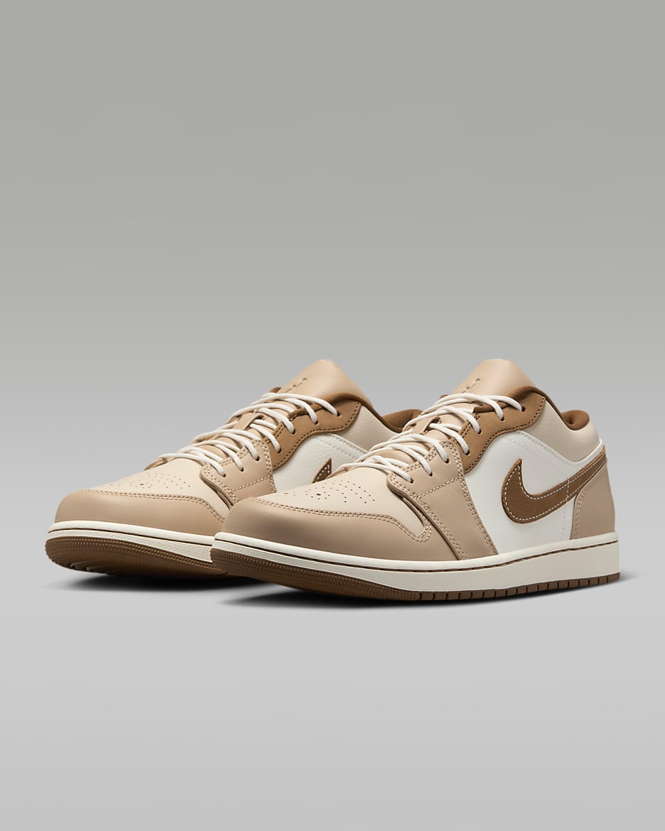 Air Jordan 1 Low SE Men's Shoes - Hemp/Sail/Oatmeal/Light British Tan