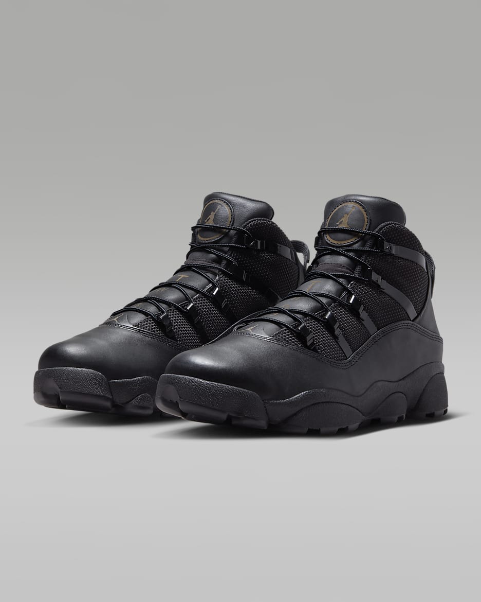 Tenis para hombre Jordan Winterized 6 Rings - Negro/Rústico