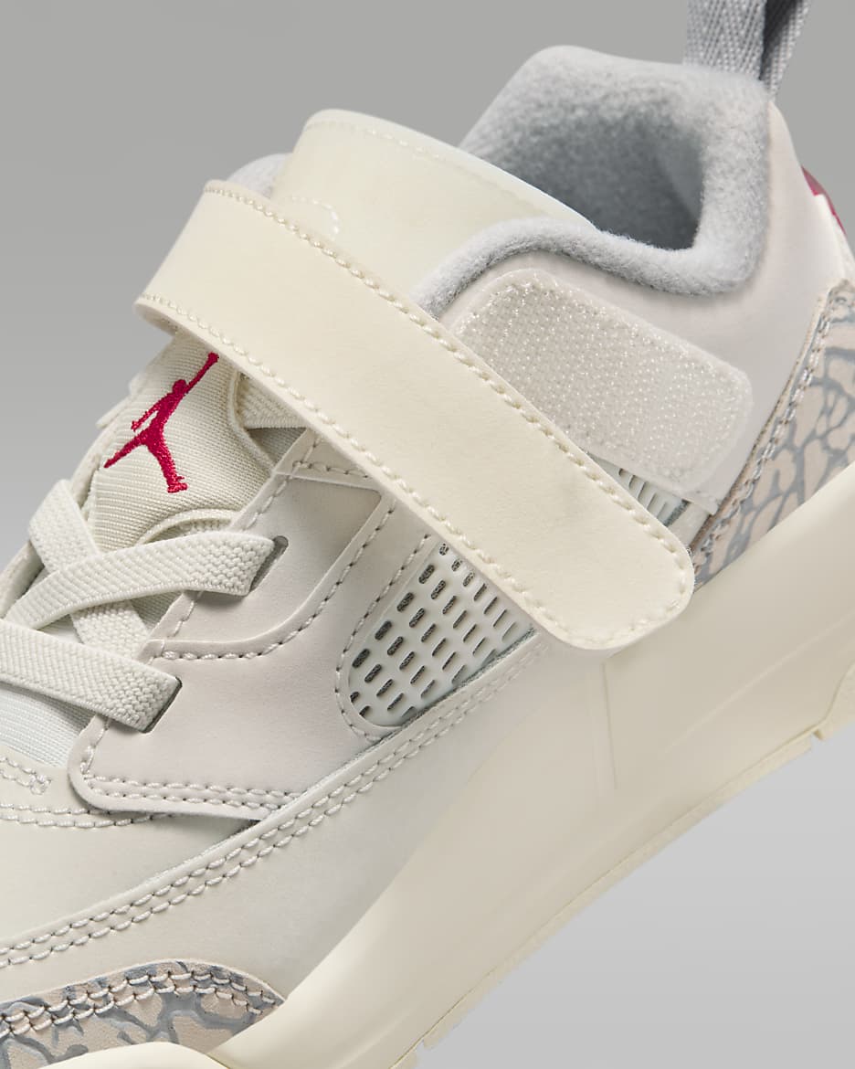 Jordan Spizike Low Younger Kids' Shoes - Sail/Coconut Milk/Sandstone/University Red