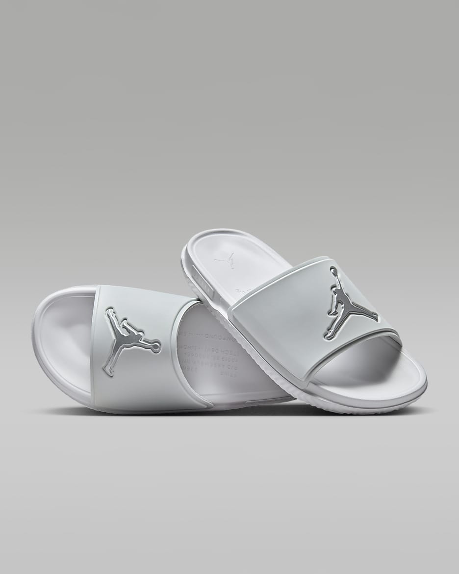 Jordan Jumpman Men's Slides - Neutral Grey/Metallic Silver