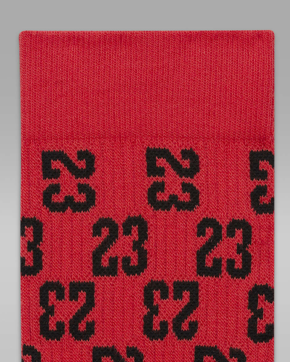 Jordan Everyday Essentials Crew Socks - Lobster/Black