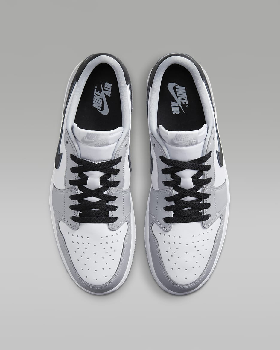 Air Jordan 1 Low OG 'Wolf Grey' Shoes - White/Wolf Grey/Black