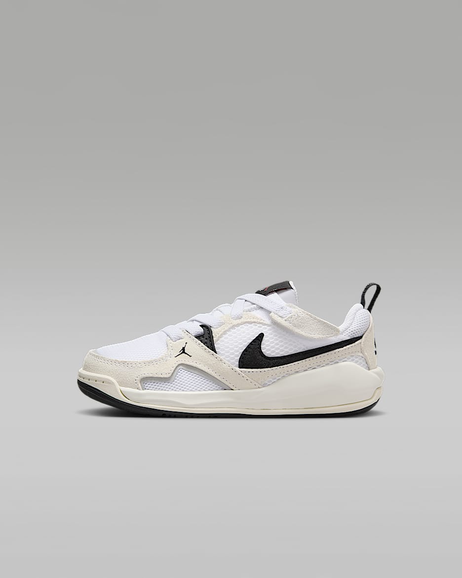 Tenis para niños de preescolar Jordan CMFT Era - Blanco/Blanco/Vela/Negro