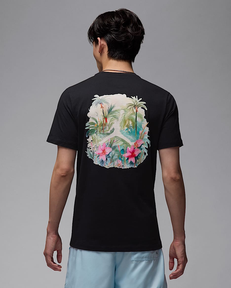 Playera para hombre Jordan Flight Essentials - Negro/Blanco