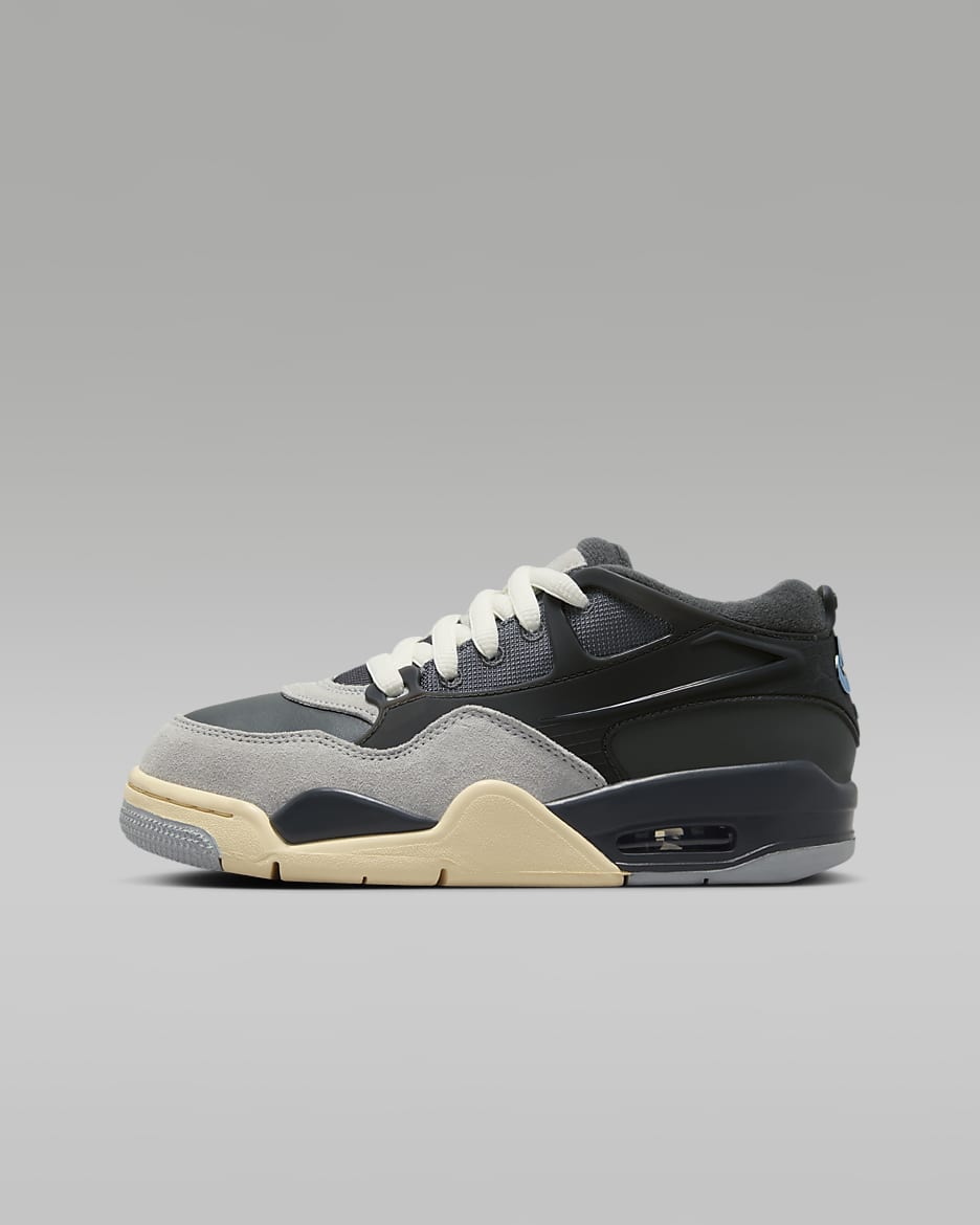 Air Jordan 4 RM Older Kids' Shoes - Iron Grey/Off-Noir/Dark Smoke Grey/Chambray