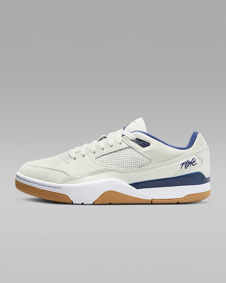 Jordan Flight Court Erkek Ayakkabısı - Neutral Grey/Beyaz/Gum Light Brown/Midnight Navy