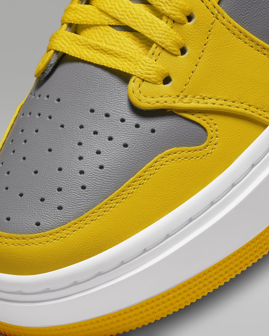 Chaussure Air Jordan 1 Elevate Low pour Femme - Cement Grey/Blanc/Varsity Maize