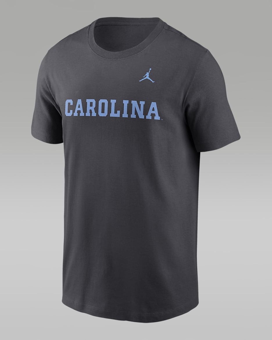 North Carolina Tar Heels Primetime Wordmark Men's Nike College T-Shirt - Anthracite