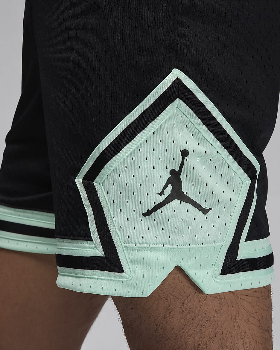 Jordan Dri-FIT Sport Men's Diamond Shorts - Black/Mint Foam/Black/Black