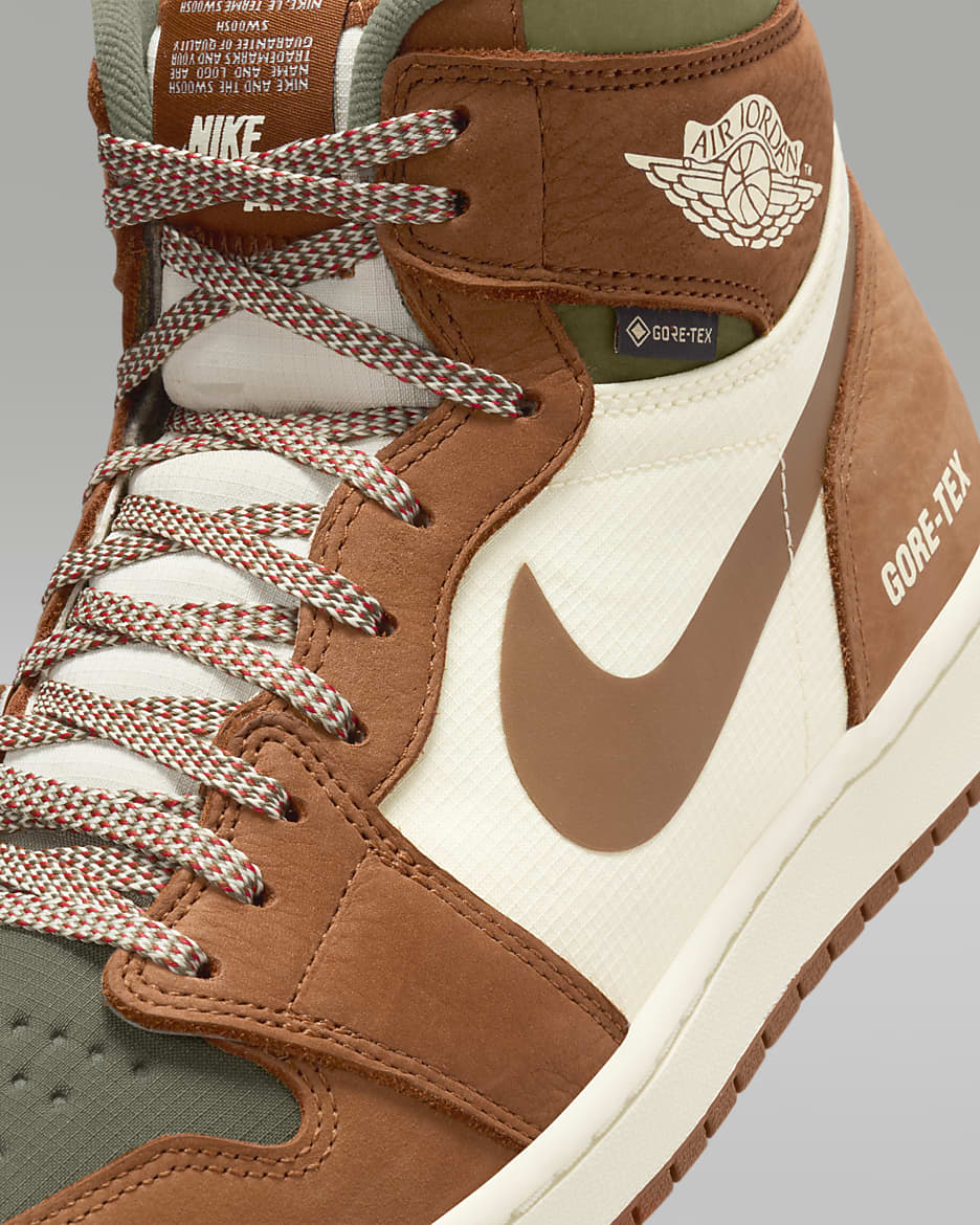 Air Jordan 1 Element Shoes - Legend Sand/Medium Olive/University Red/Legend Coffee