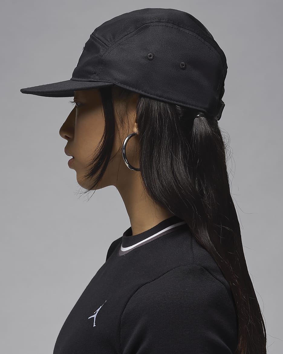 Jordan Fly Flat Bill Hat - Black/White