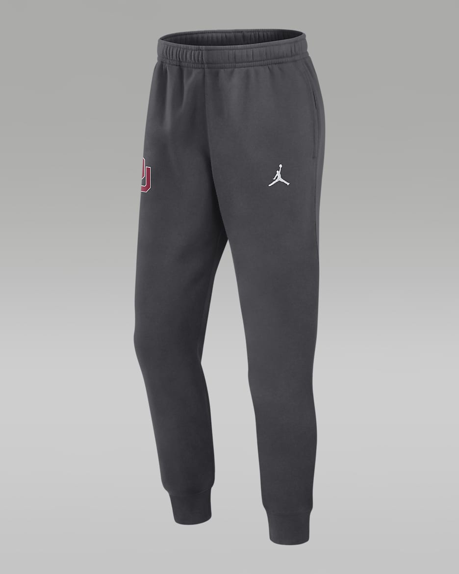 Oklahoma Sooners Sideline Team Issue Club Men's Jordan College Pants - Anthracite