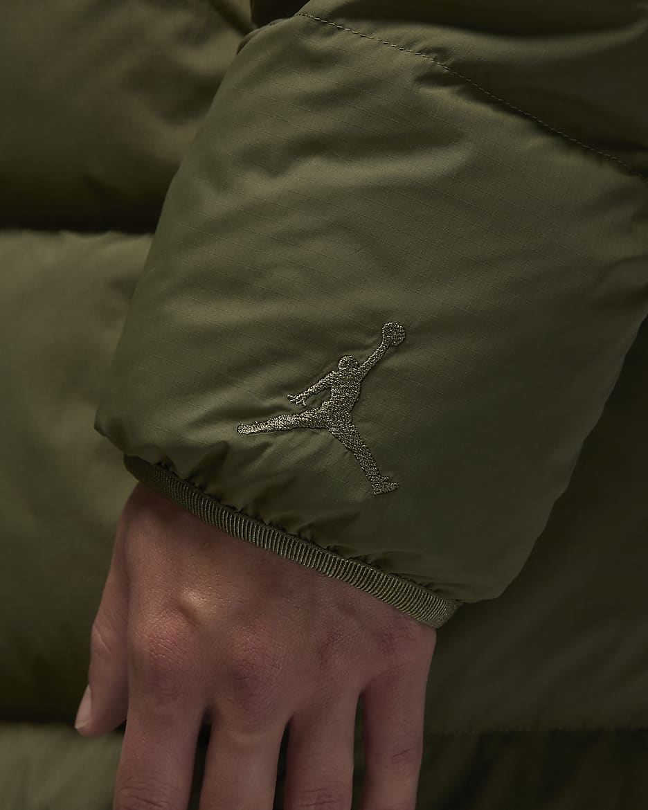 Parka en duvet Jordan Flight pour homme - Medium Olive