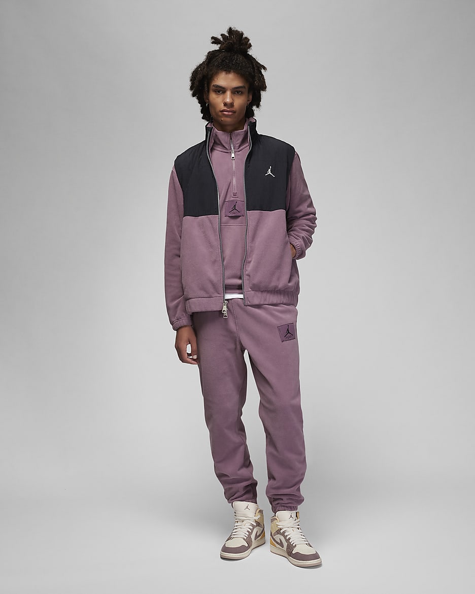 Jordan Essentials Men's Winter Gilet - Black/Sky J Mauve/Sail