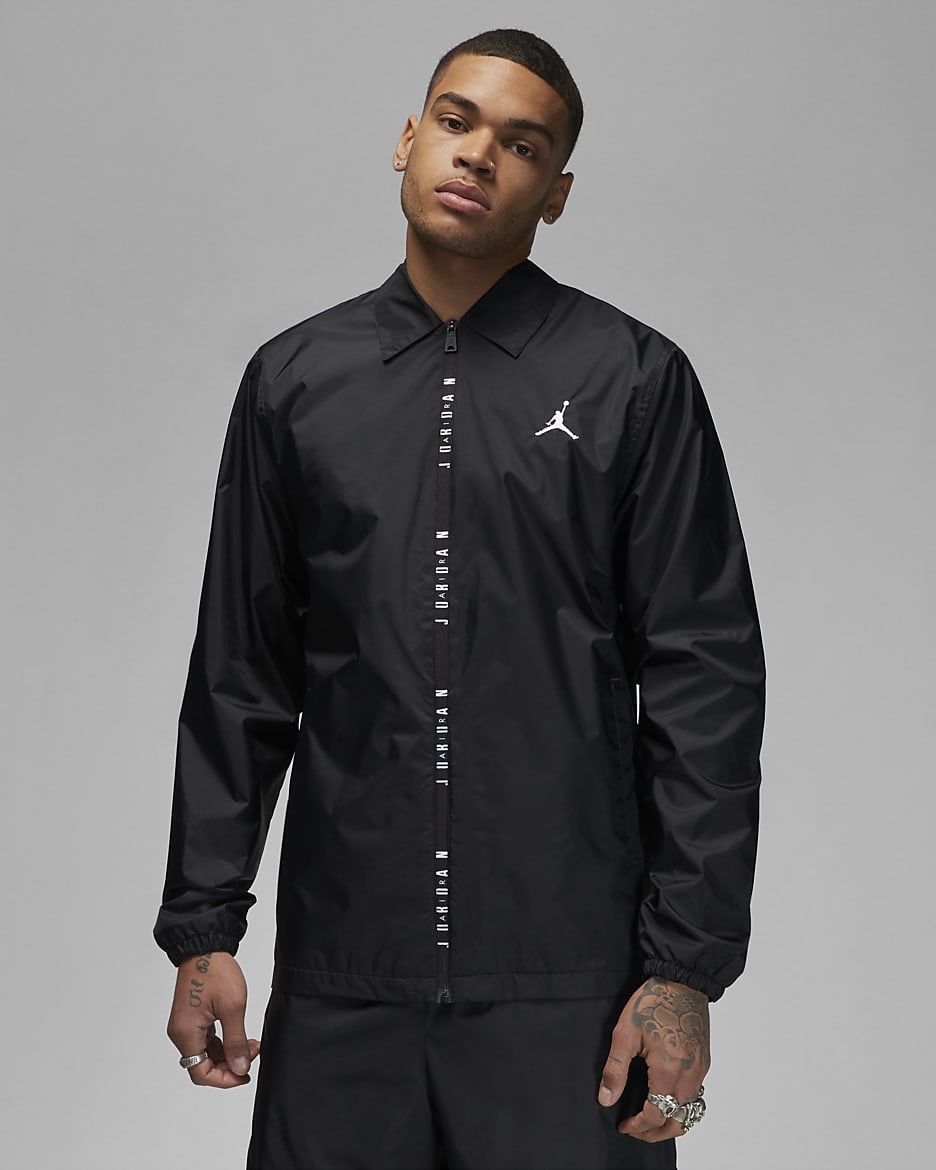 Jordan Essentials Men's Woven Jacket - Black/White
