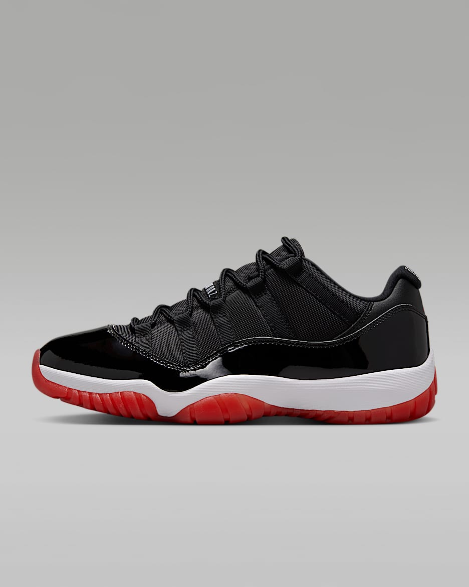 Pánské boty Air Jordan 11 Retro Low „Bred“ - Černá/Bílá/Varsity Red