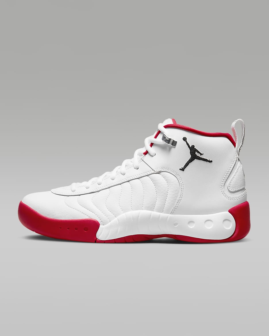 Chaussure Jordan Jumpman Pro pour Homme - Blanc/True Red/Metallic Silver/Noir