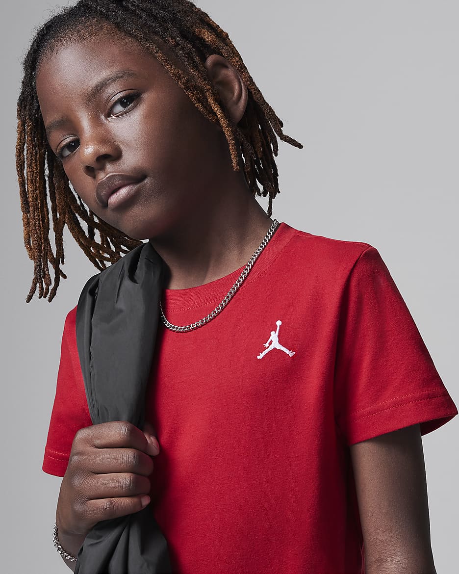 Jordan Little Kids' Jumpman Air Embroidered T-Shirt - Gym Red