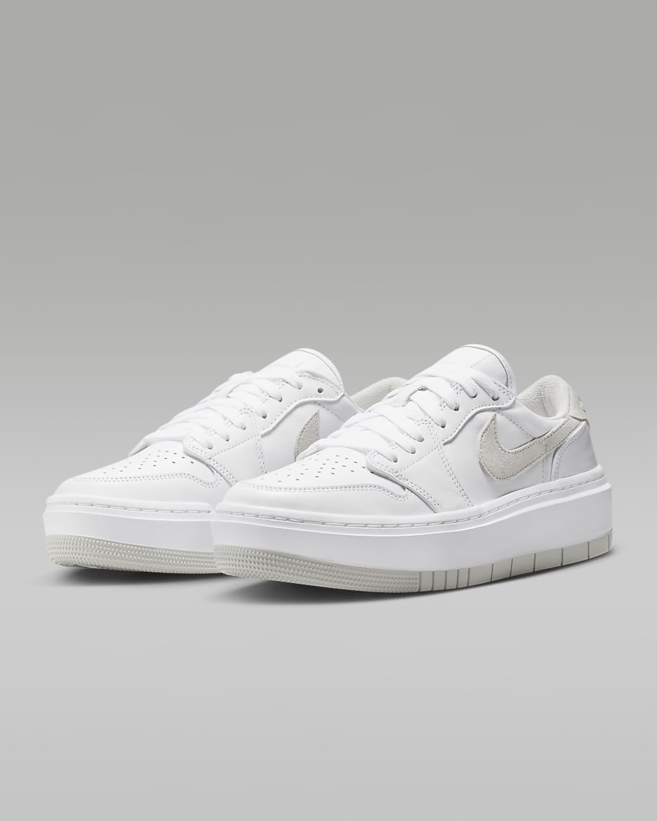 Air Jordan 1 Elevate Low Women's Shoes - White/White/Neutral Grey