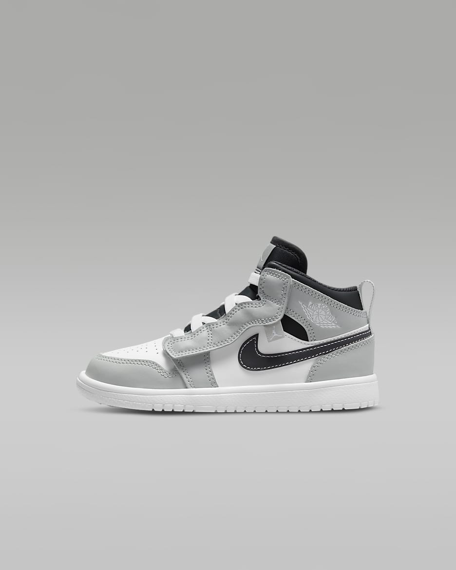 รองเท้าเด็กเล็ก Jordan 1 Mid - Light Smoke Grey/Anthracite/ขาว