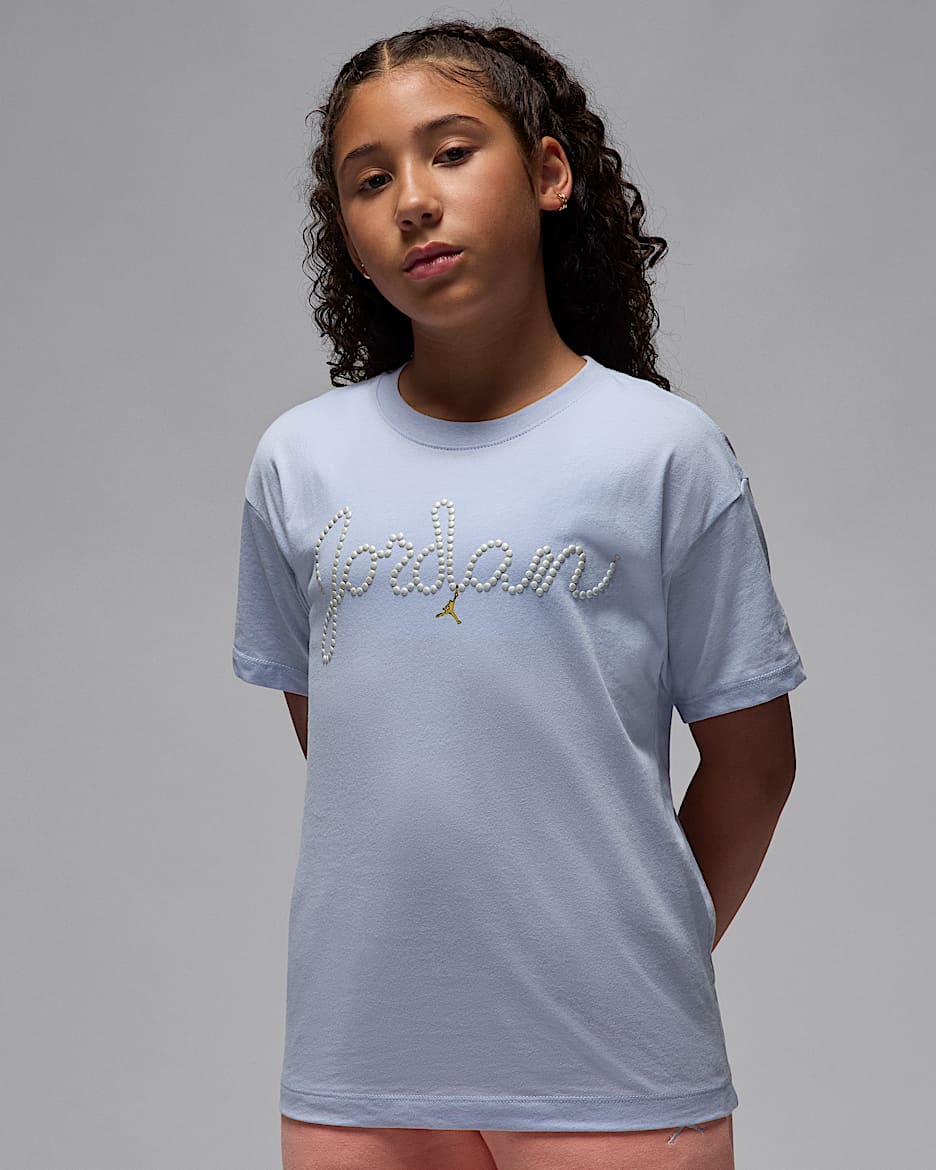 Jordan Big Kids' Pearl T-Shirt - Ghost