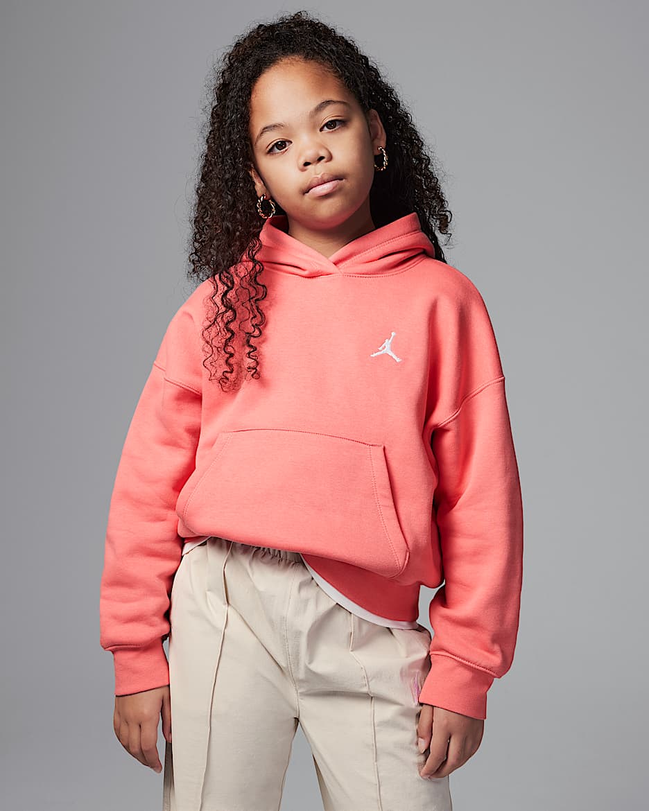 Sweat à capuche Jordan Brooklyn Essentials pour ado - Pink Salt