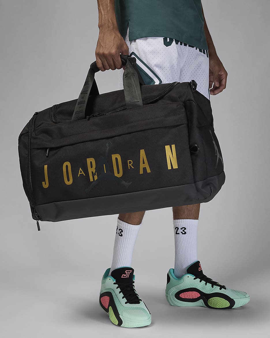 Maleta duffel (55 L) Jordan Velocity - Negro/Oro
