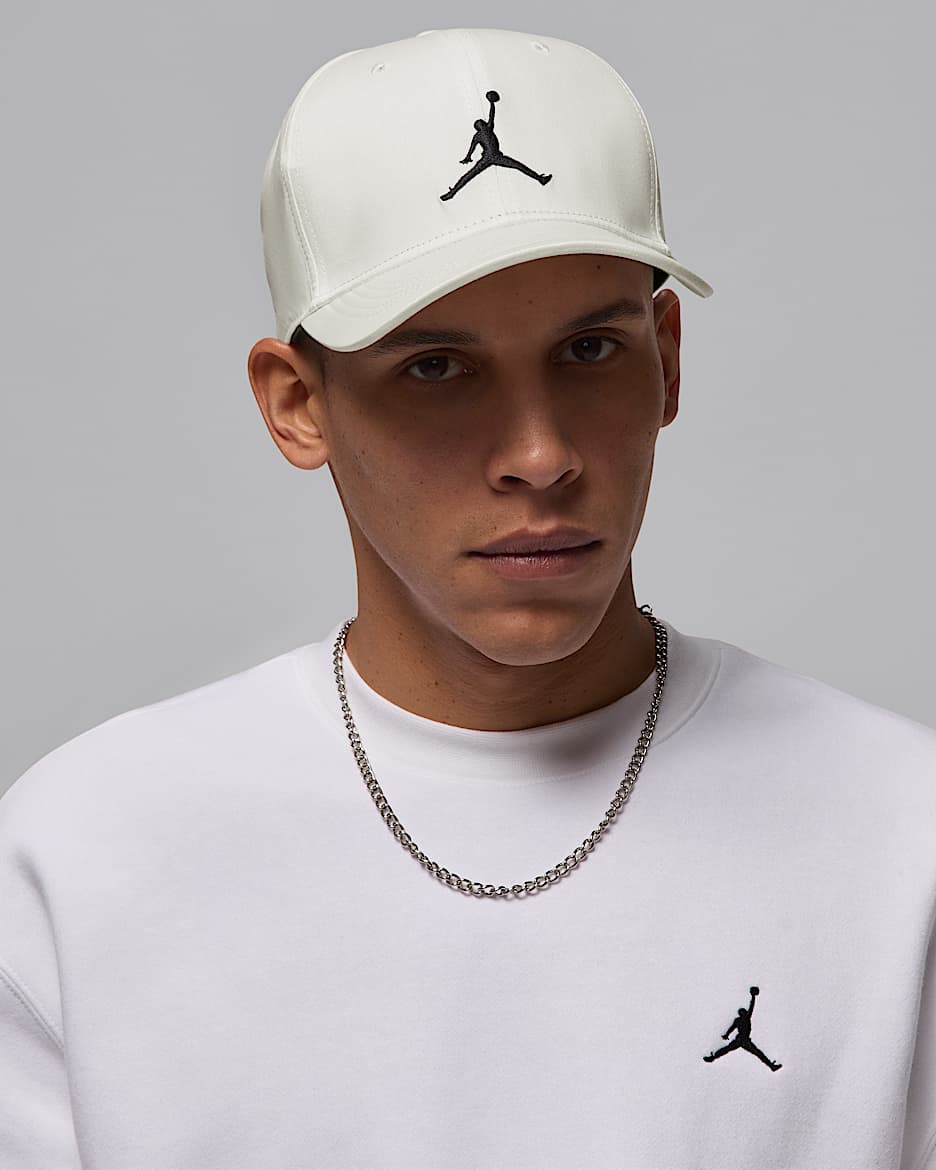 Casquette structurée à visière incurvée Jordan Rise - Sail/Noir
