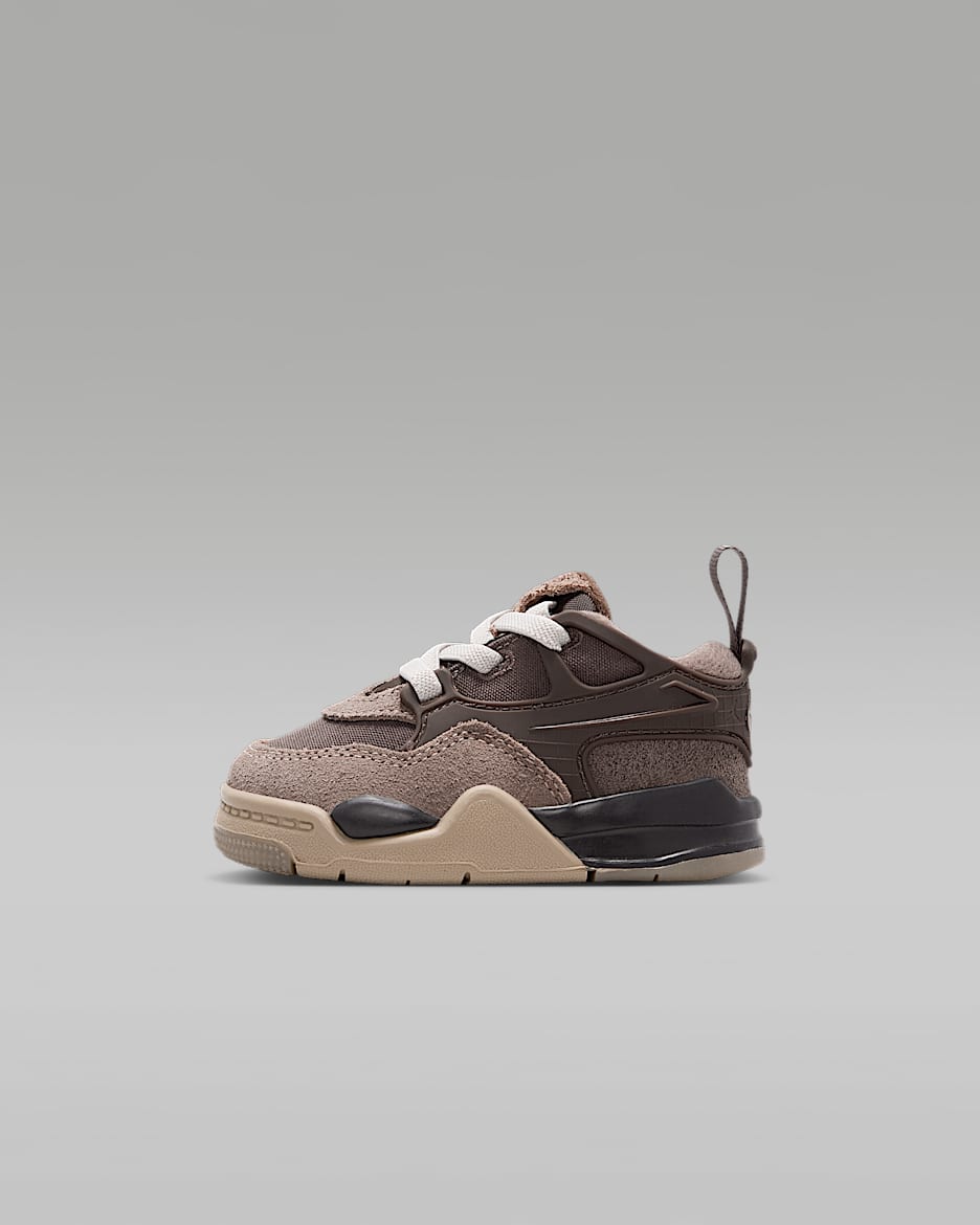 Jordan 4 RM Baby/Toddler Shoes - Ironstone/Baroque Brown/Light Bone/Medium Olive