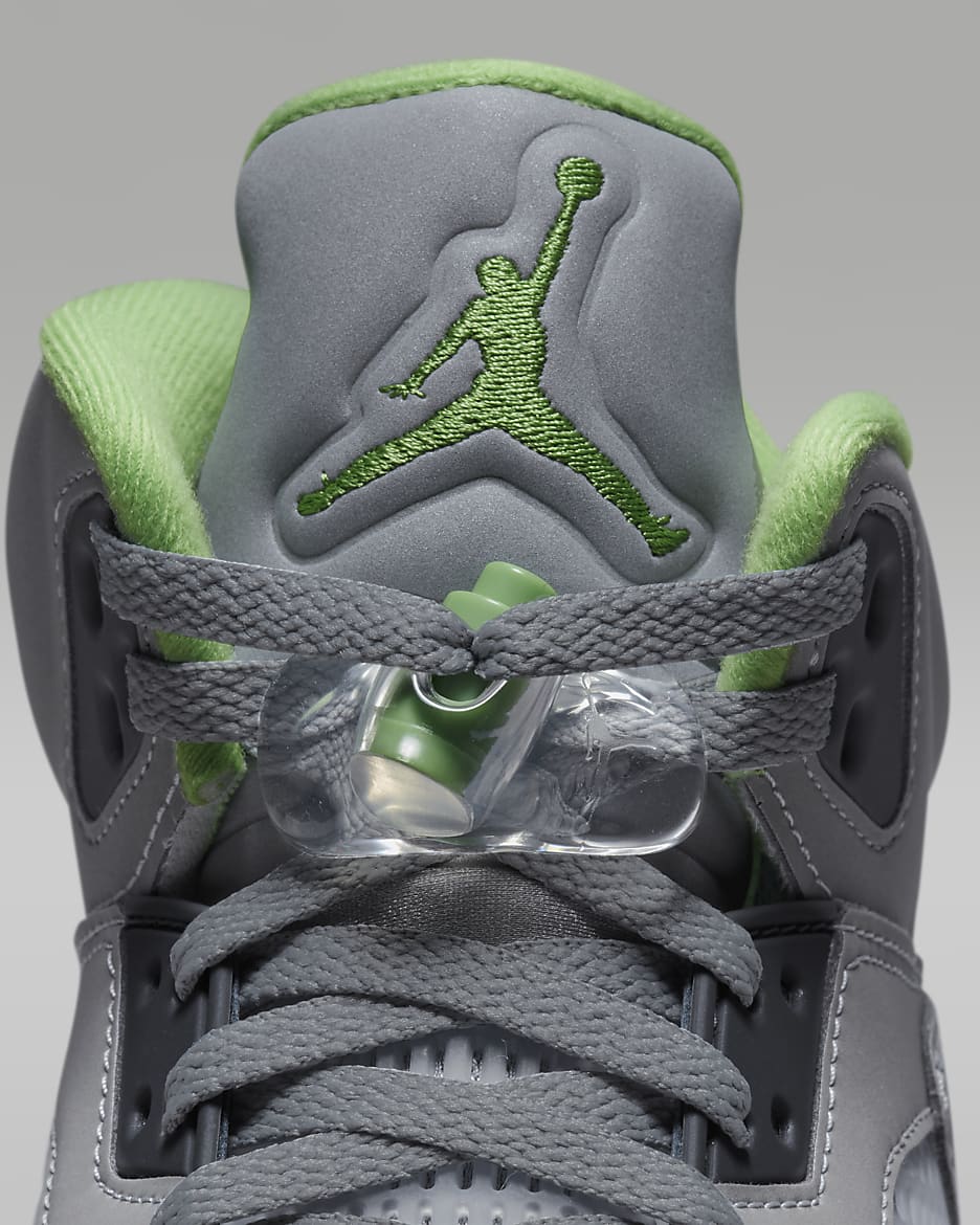 Chaussure Air Jordan 5 Retro « Green Bean » pour Homme - Silver/Flint Grey/Green Bean