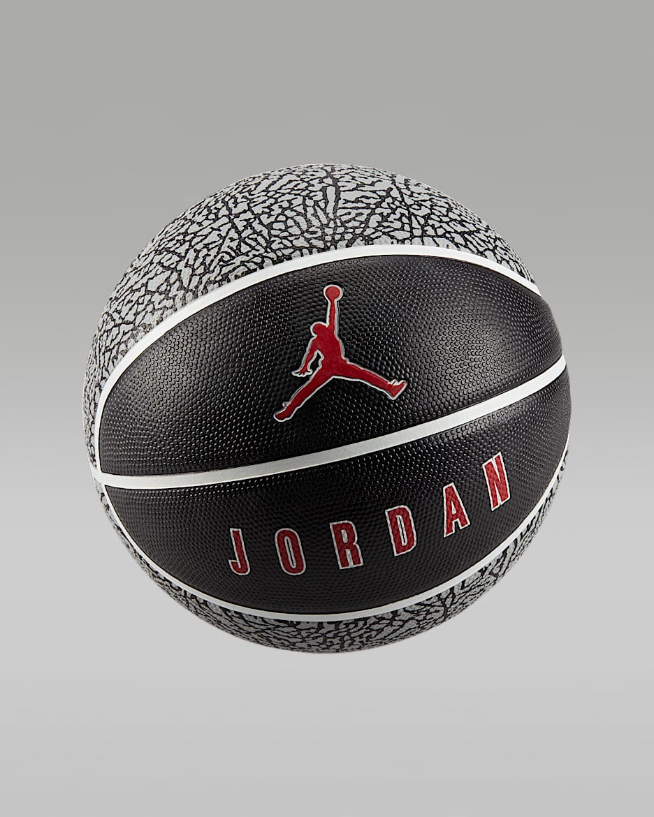 Jordan Playground 2.0 8P Basketball (Deflated) - Wolf Grey/Black/White/Varsity Red