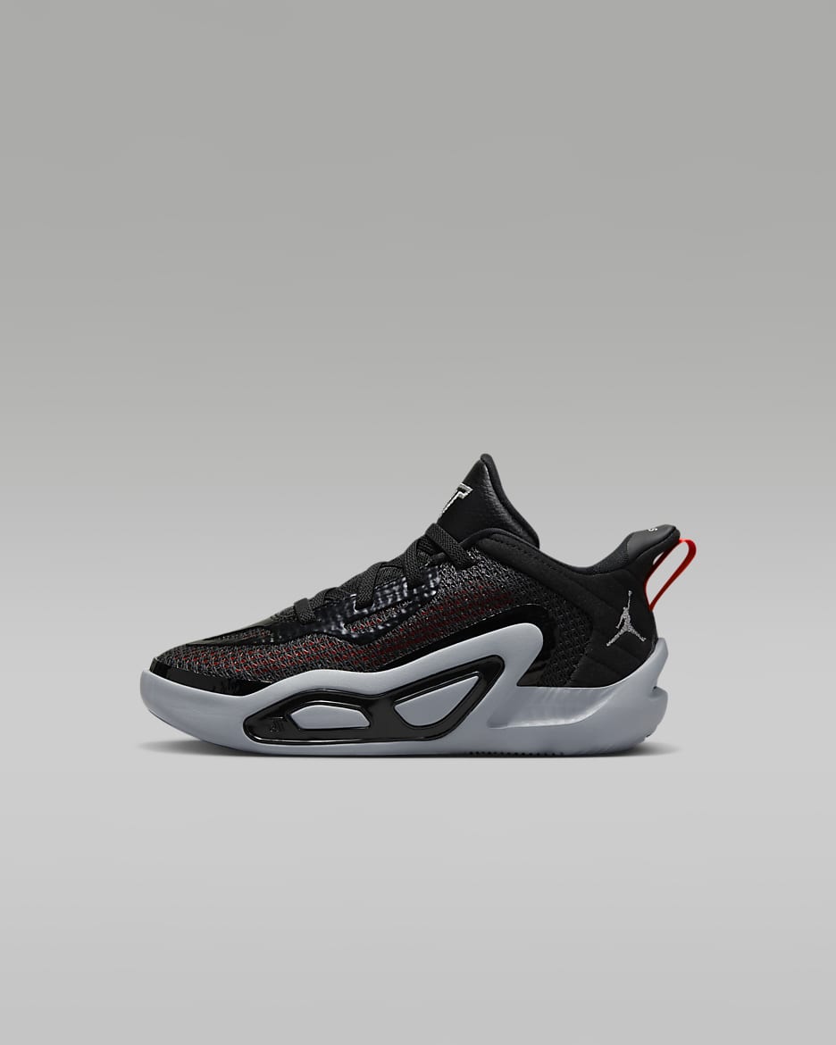 Tatum 1 'Old School' Younger Kids' Shoes - Black/Wolf Grey/Anthracite/Metallic Silver