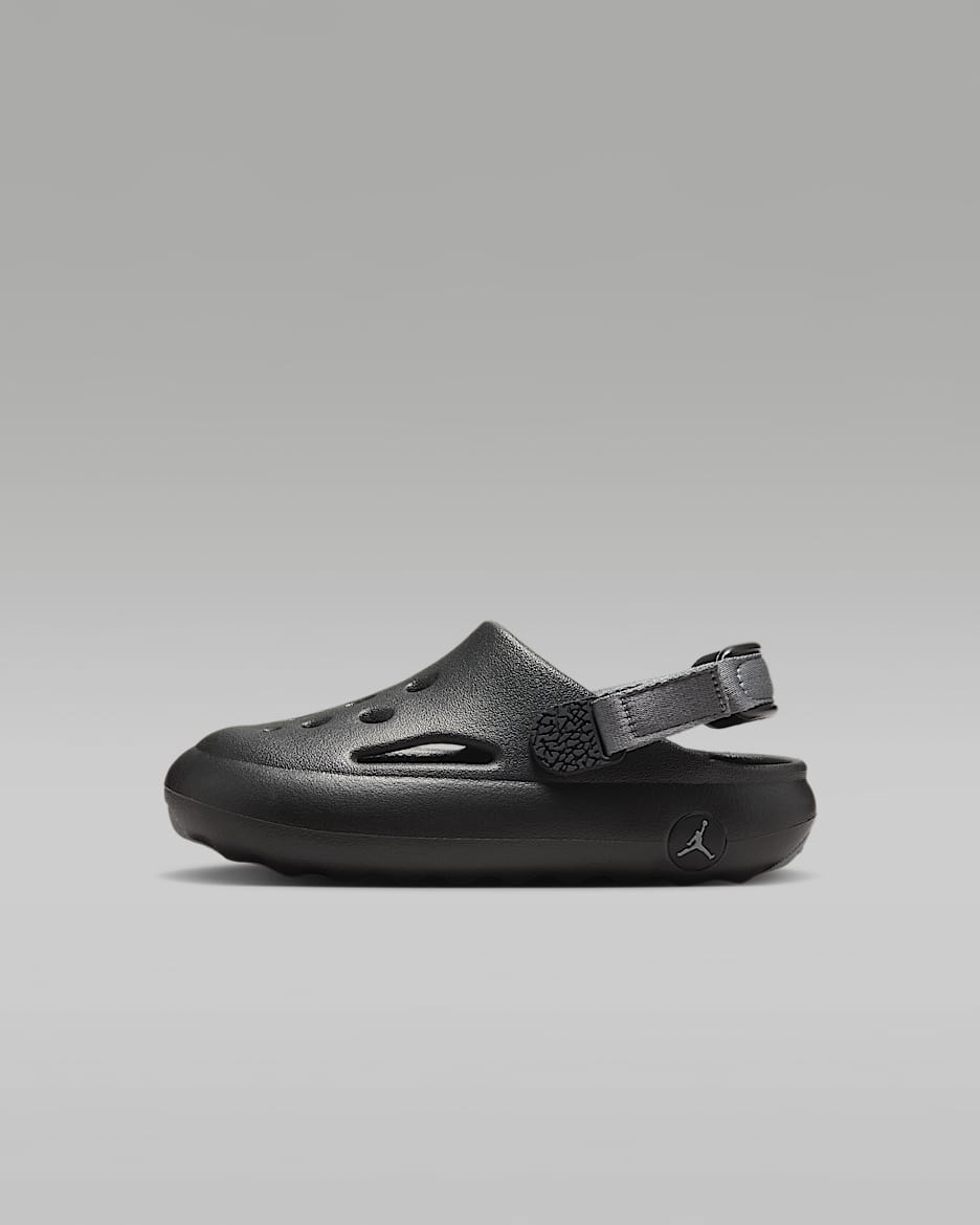 Sandalias para niños de preescolar Jordan Hydrip - Negro/Gris humo