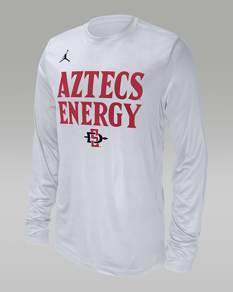 San Diego State Men's Jordan College Long-Sleeve T-Shirt - White