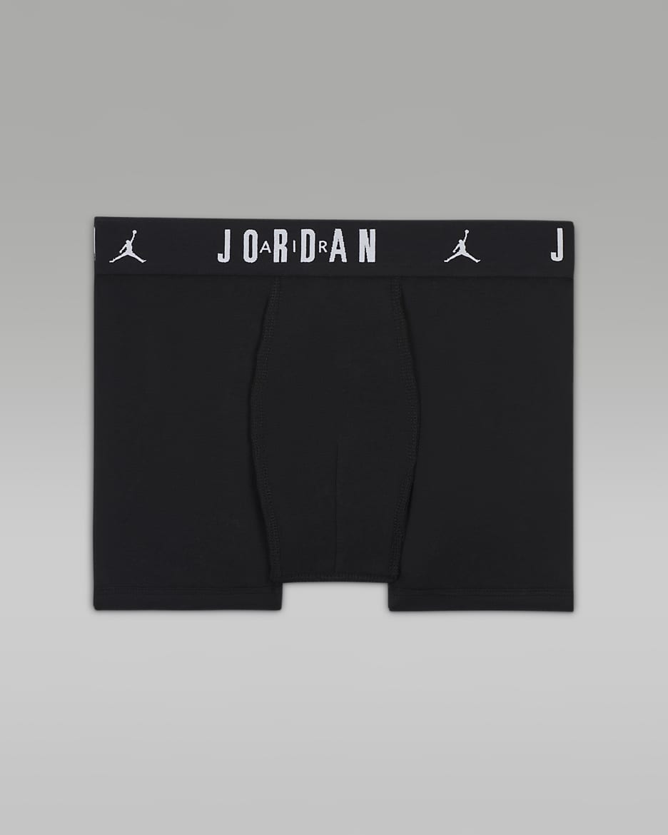 Jordan Dri-FIT Flight Essentials Older Kids' Boxer Briefs (3-Pack) - Black
