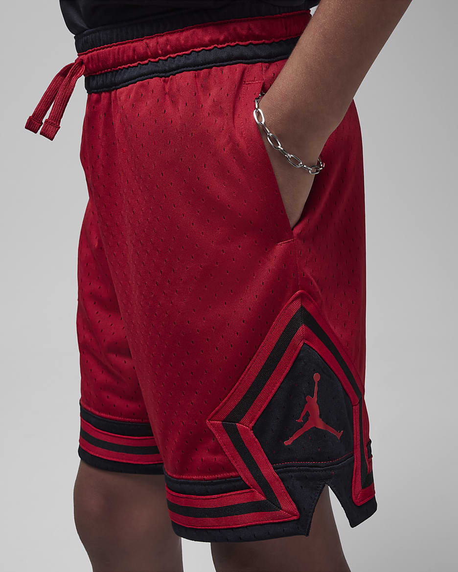 Jordan Sport Diamond shorts met Dri-FIT voor kids - Gym Red