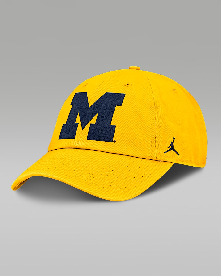 Michigan Wolverines Primetime Club Men's Jordan Brand College Adjustable Hat - Gold