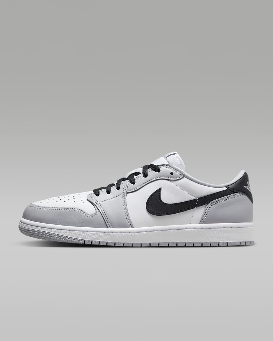 Air Jordan 1 Low OG 'Wolf Grey' Shoes - White/Wolf Grey/Black