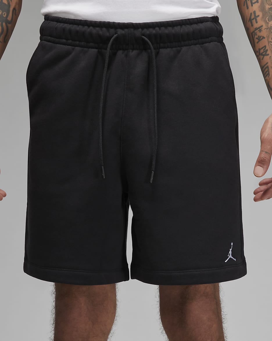 Jordan Brooklyn Fleece Men's Shorts - Black/White