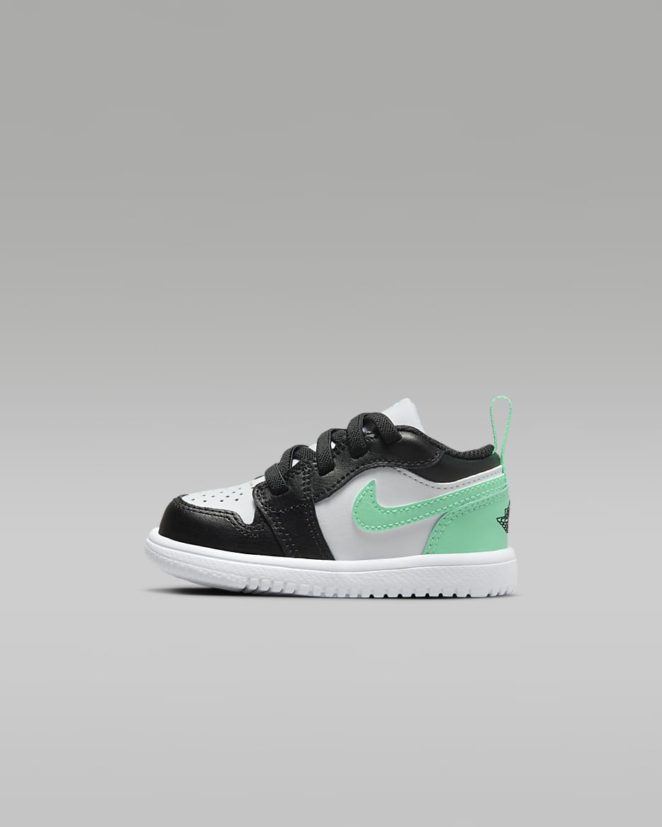 Jordan 1 Low Alt Baby & Toddler Shoes - White/Green Glow/Black