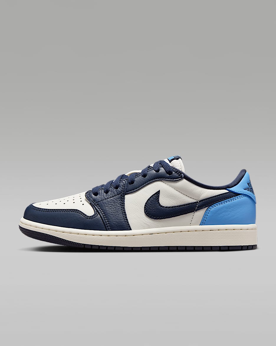 Air Jordan 1 Low OG "Obsidian" Men's Shoes - Obsidian/Sail/University Blue