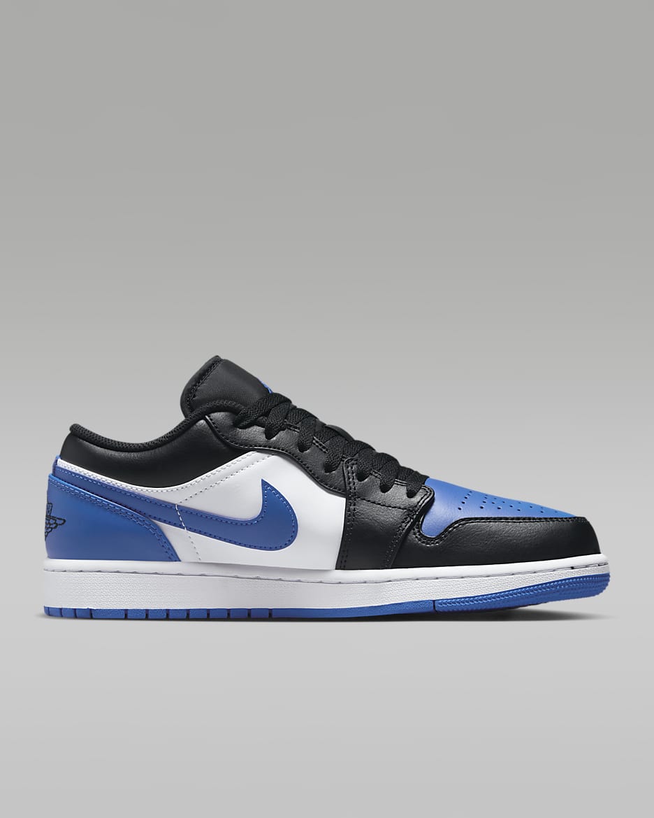 Air Jordan 1 Low Men's Shoes - White/Black/White/Royal Blue