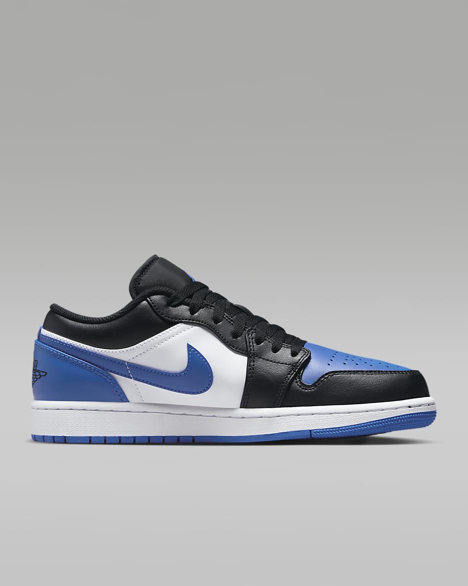 Scarpa Air Jordan 1 Low – Uomo - Bianco/Nero/Bianco/Royal Blue