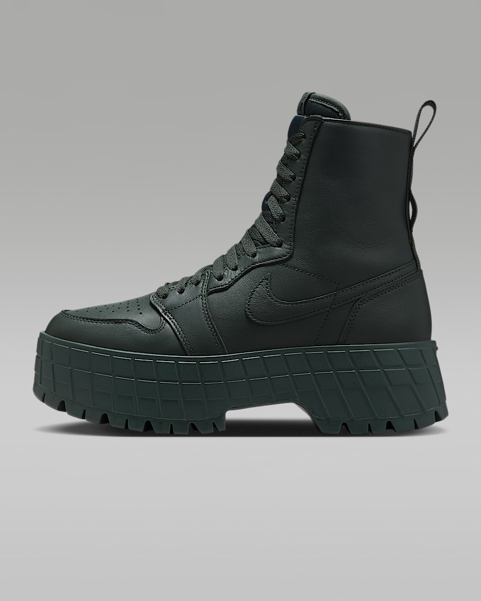 Air Jordan 1 Brooklyn Women's Boots - Deepest Green/Deepest Green/Black