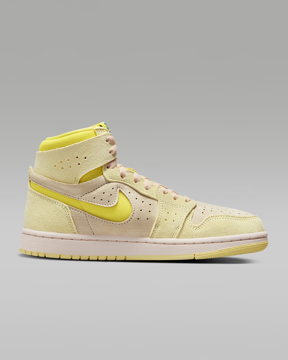 Air Jordan 1 Zoom CMFT 2 damesko - Citron Tint/Muslin/Sky J Teal/Dynamic Yellow