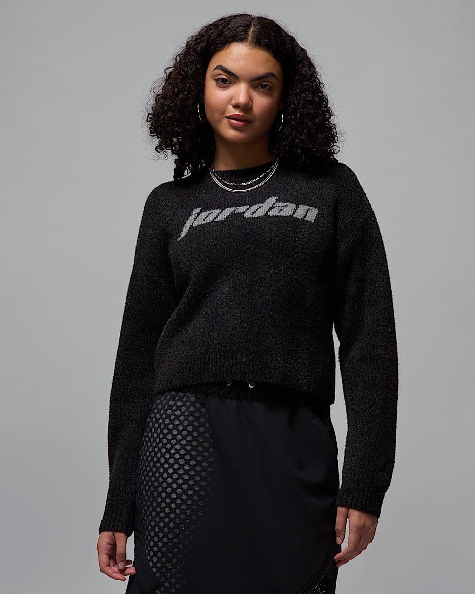 Suéter para mujer Jordan - Negro/Gris humo