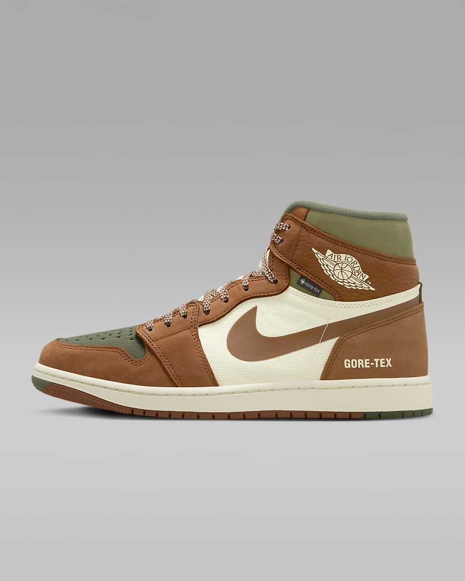 Air Jordan 1 Element Shoes - Legend Sand/Medium Olive/University Red/Legend Coffee