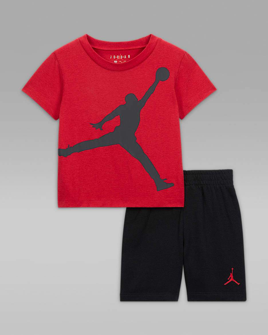 Jordan Baby (12-24M) Jumpman 2-Piece Shorts Set - Black